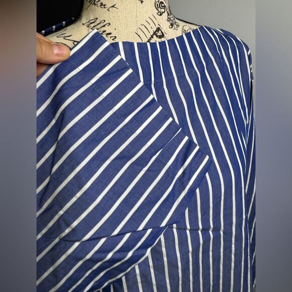 J.Crew Ciel top in striped cotton poplin NWT Size XS - Picture 4 of 9